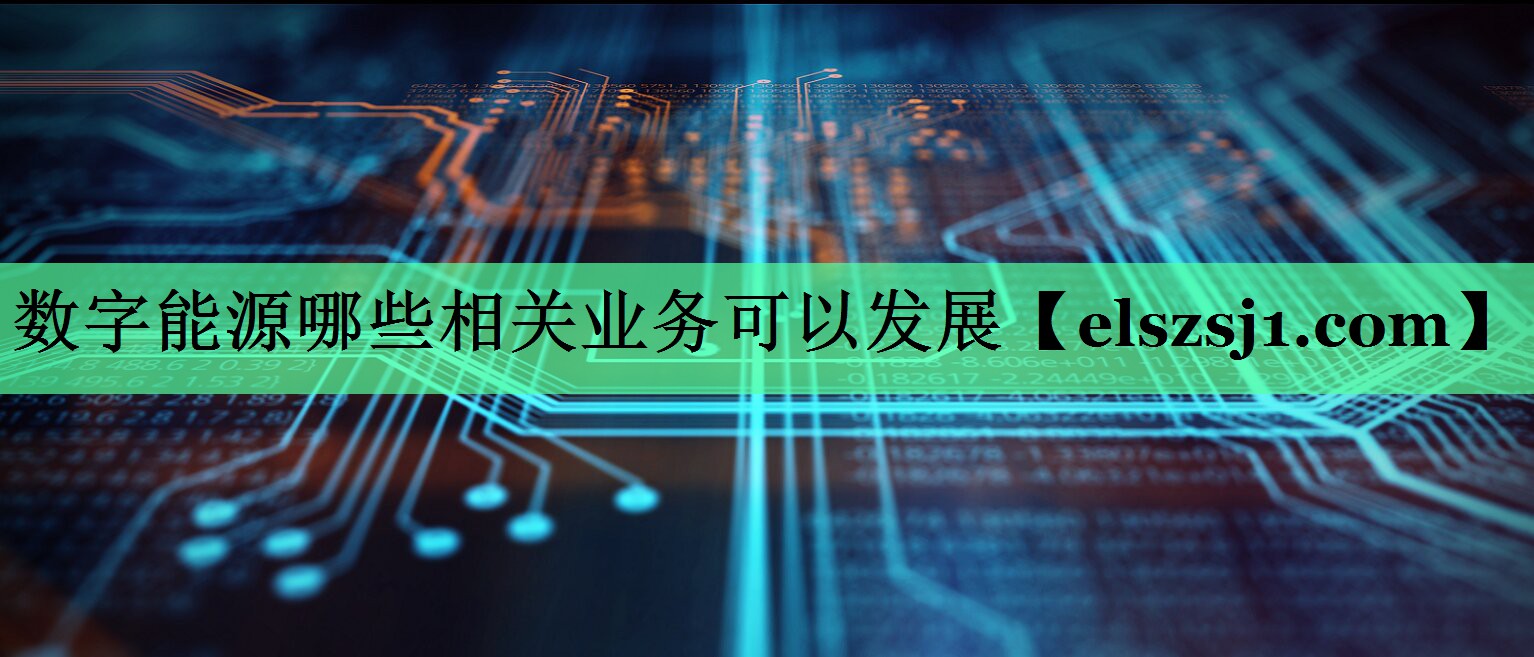 数字能源哪些相关业务可以发展 数字能源哪些相关业务可以发展